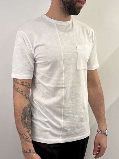 T-shirt Hamaki-ho in cotone bianco