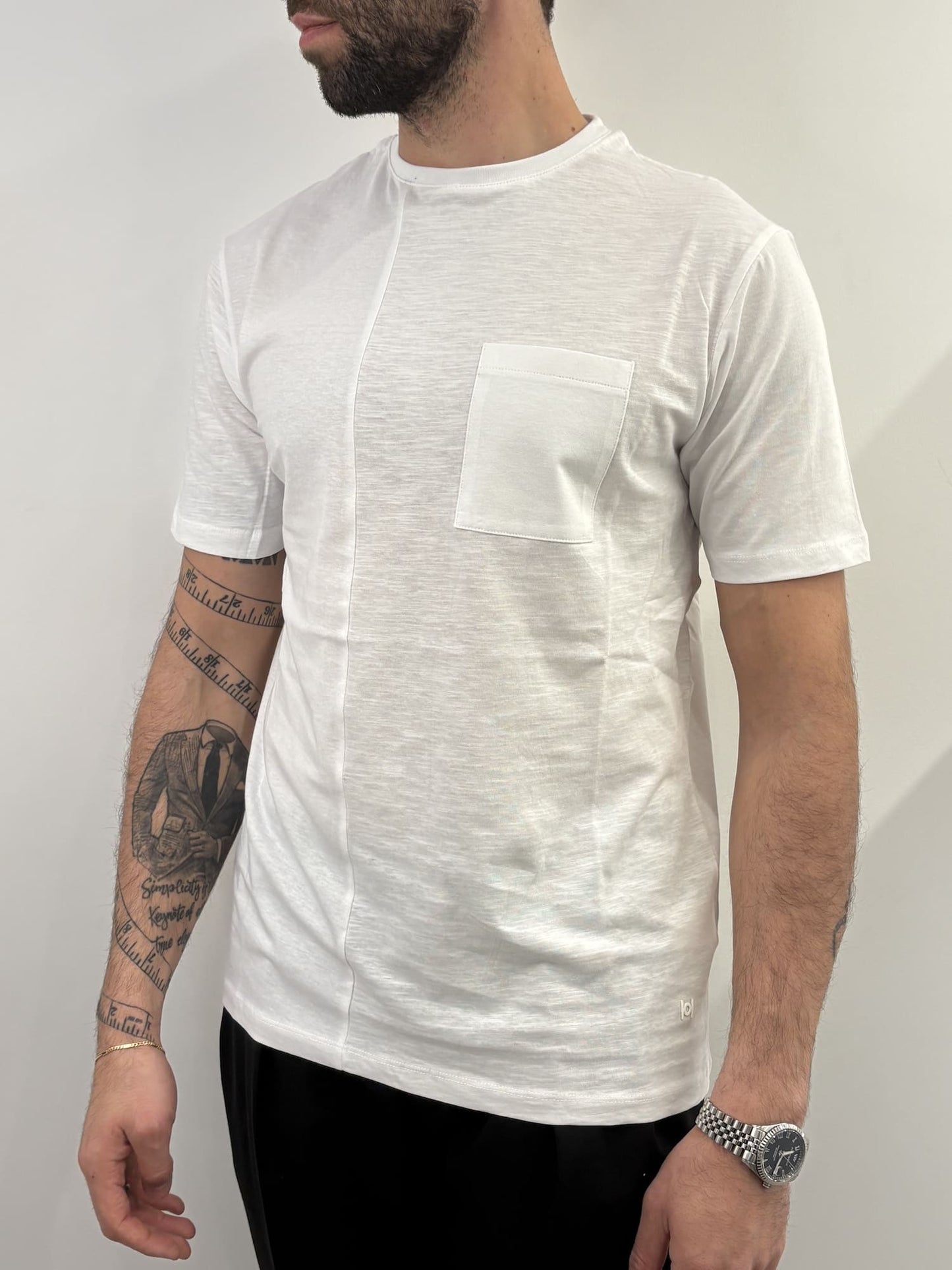 T-shirt Hamaki-ho in cotone bianco