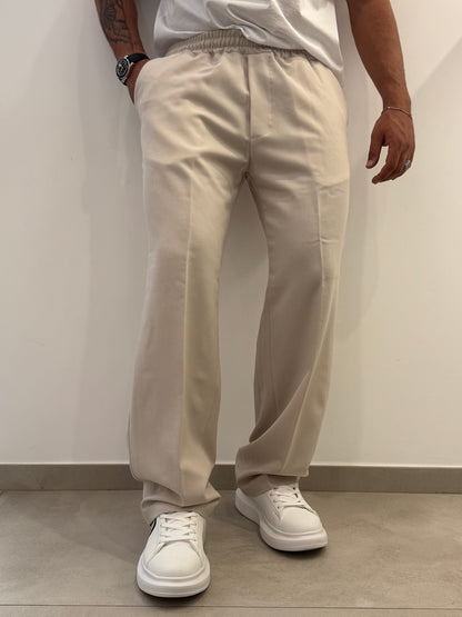 Pantalone uomo con molla in vita