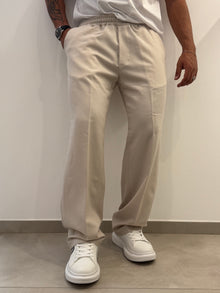 Pantalone uomo con molla in vita