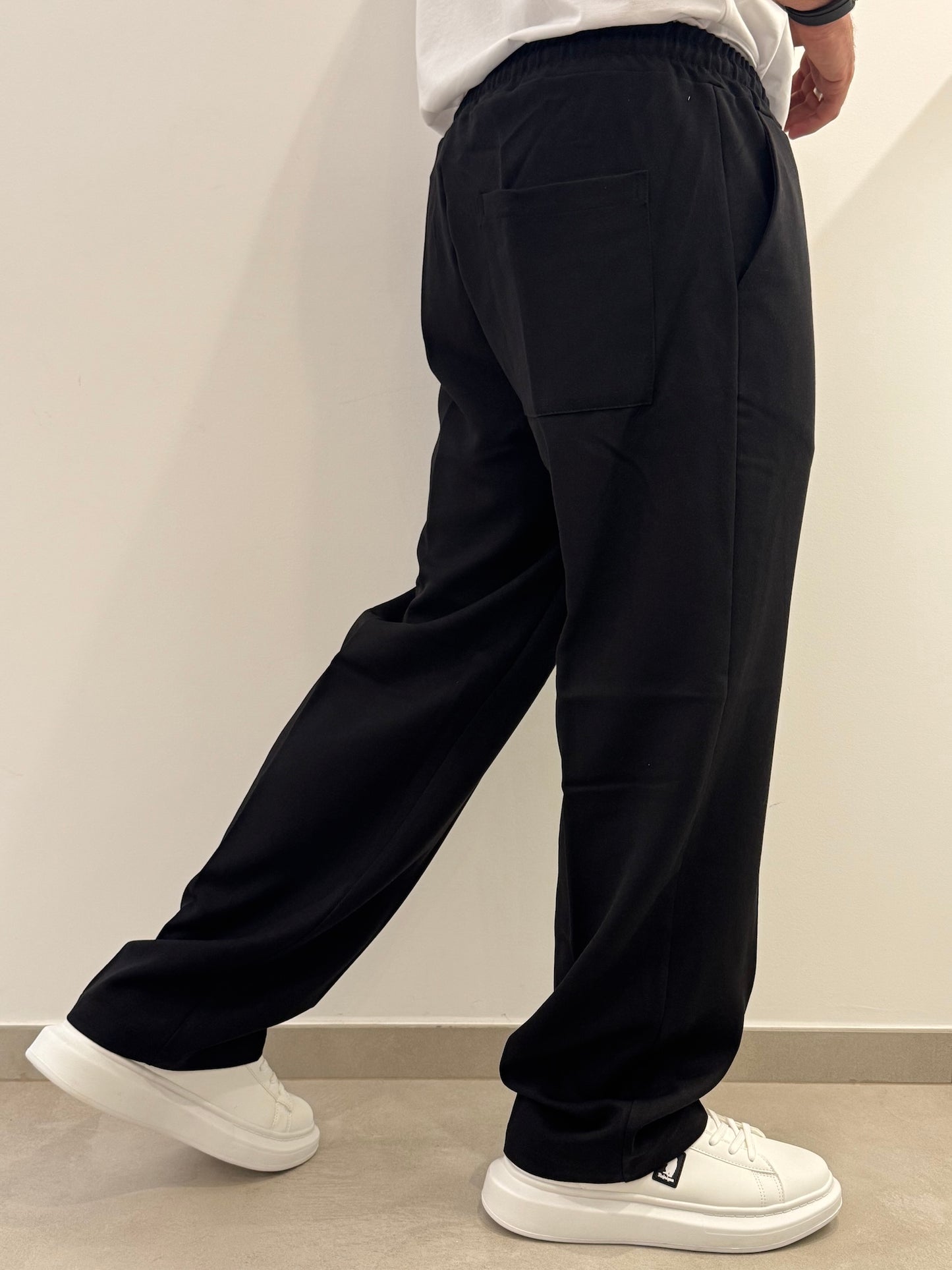 Pantalone uomo con molla in vita
