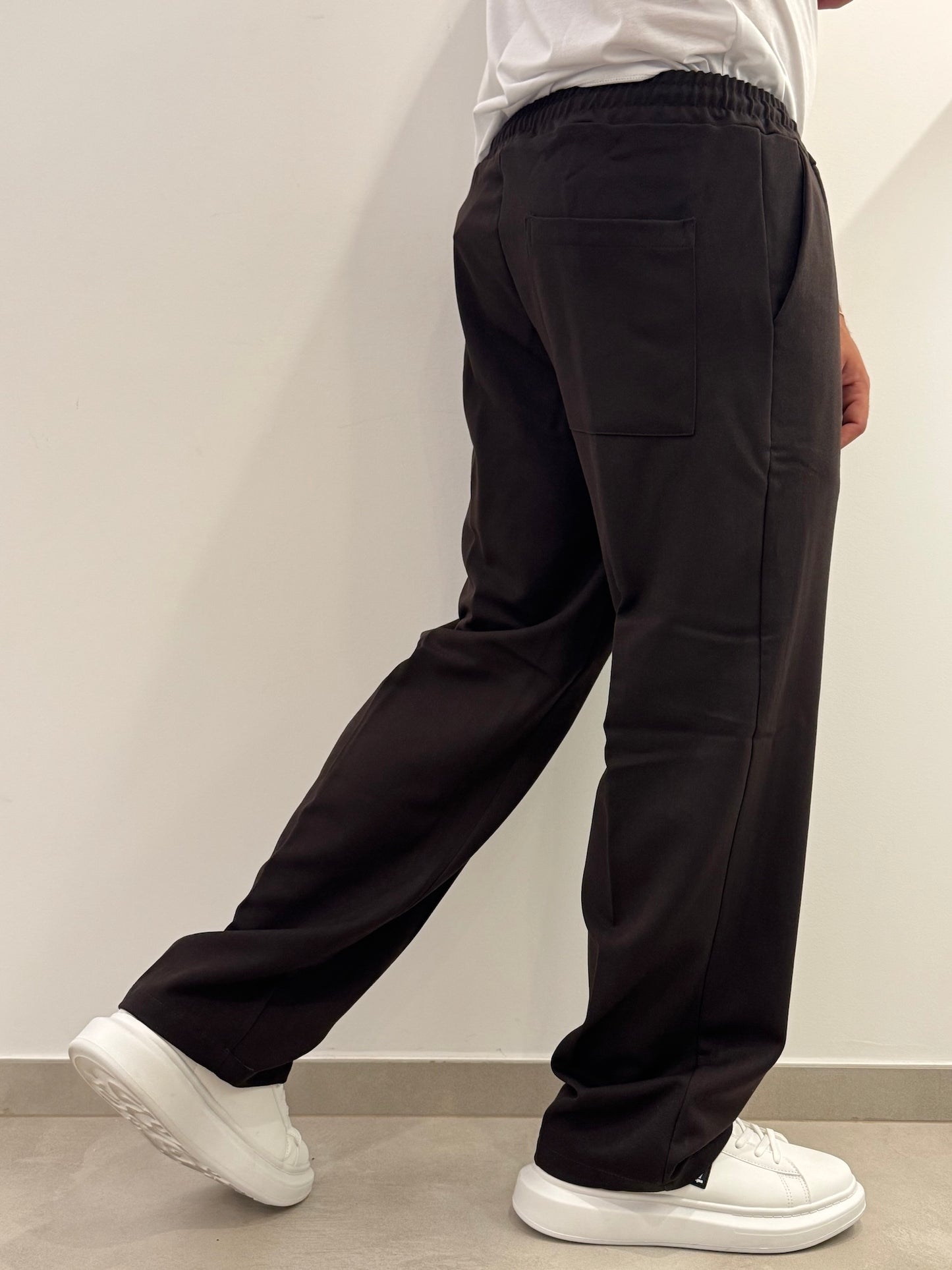 Pantalone uomo con molla in vita