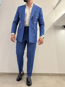 Abito uomo doppio petto solar denim