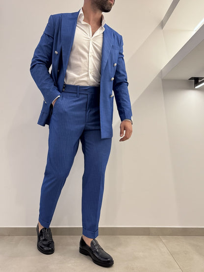 Abito uomo doppio petto solar denim