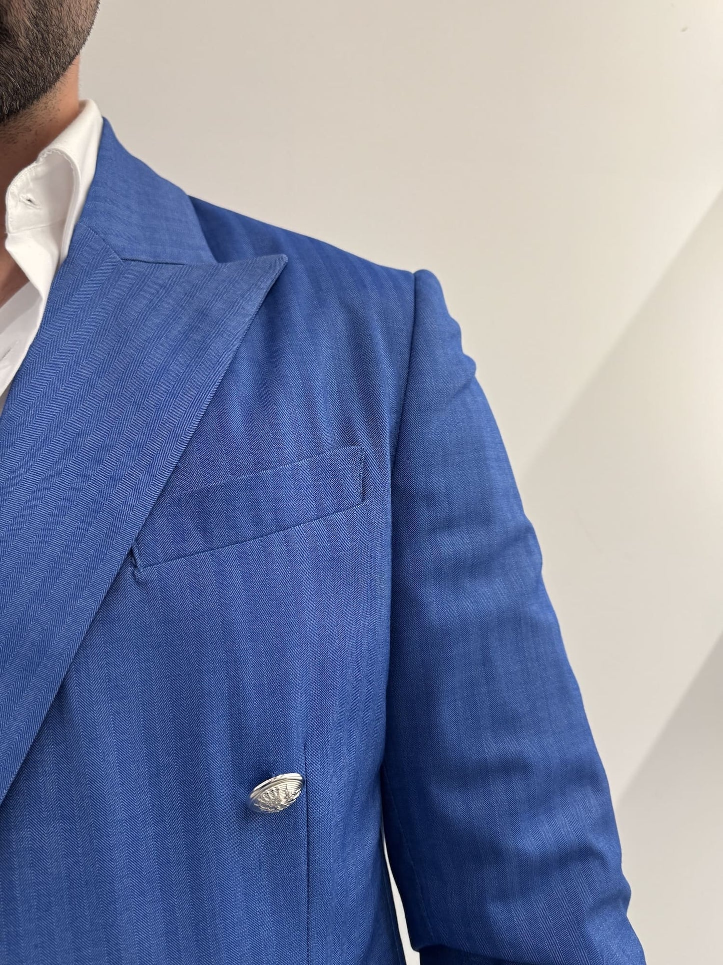 Abito uomo doppio petto solar denim