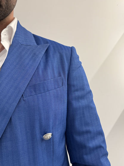 Abito uomo doppio petto solar denim