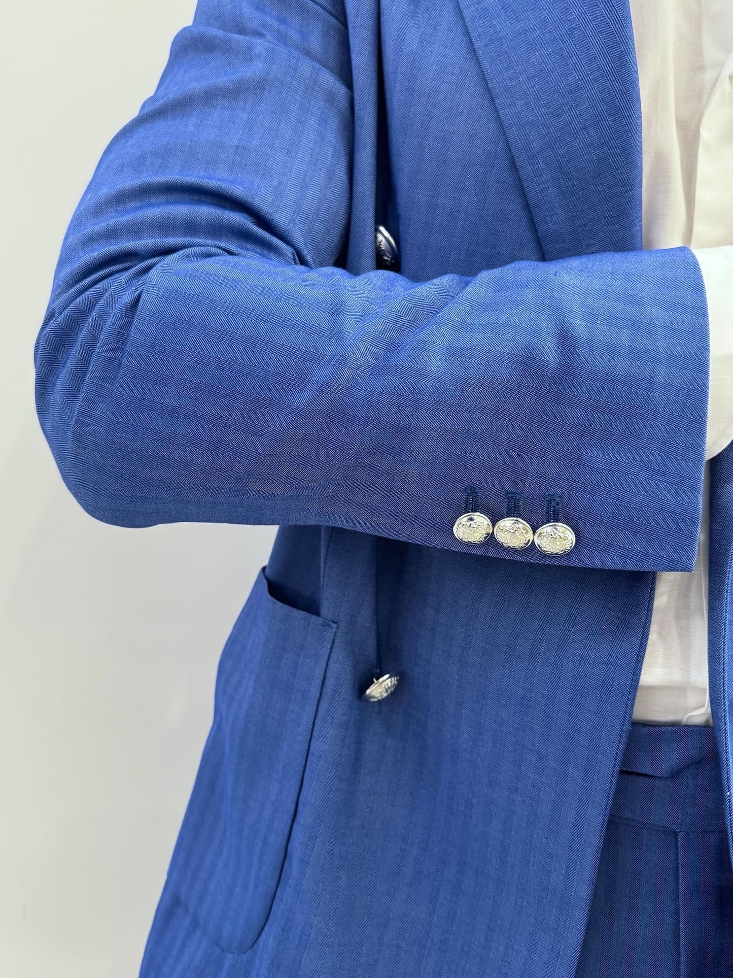 Abito uomo doppio petto solar denim