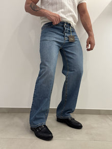 Jeans scuro slavato baggy