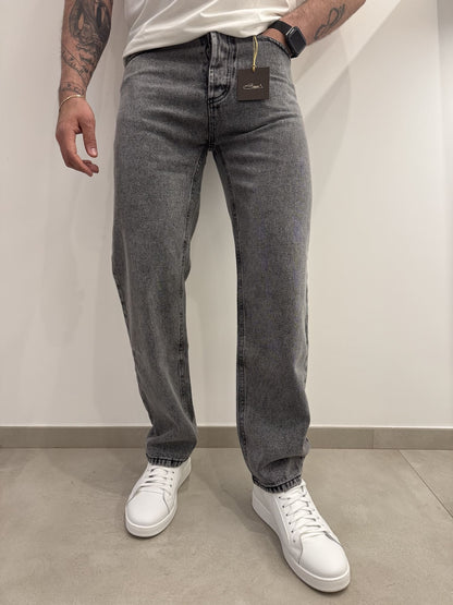 Jeans baggy grigio