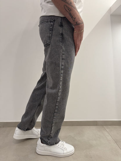 Jeans baggy grigio