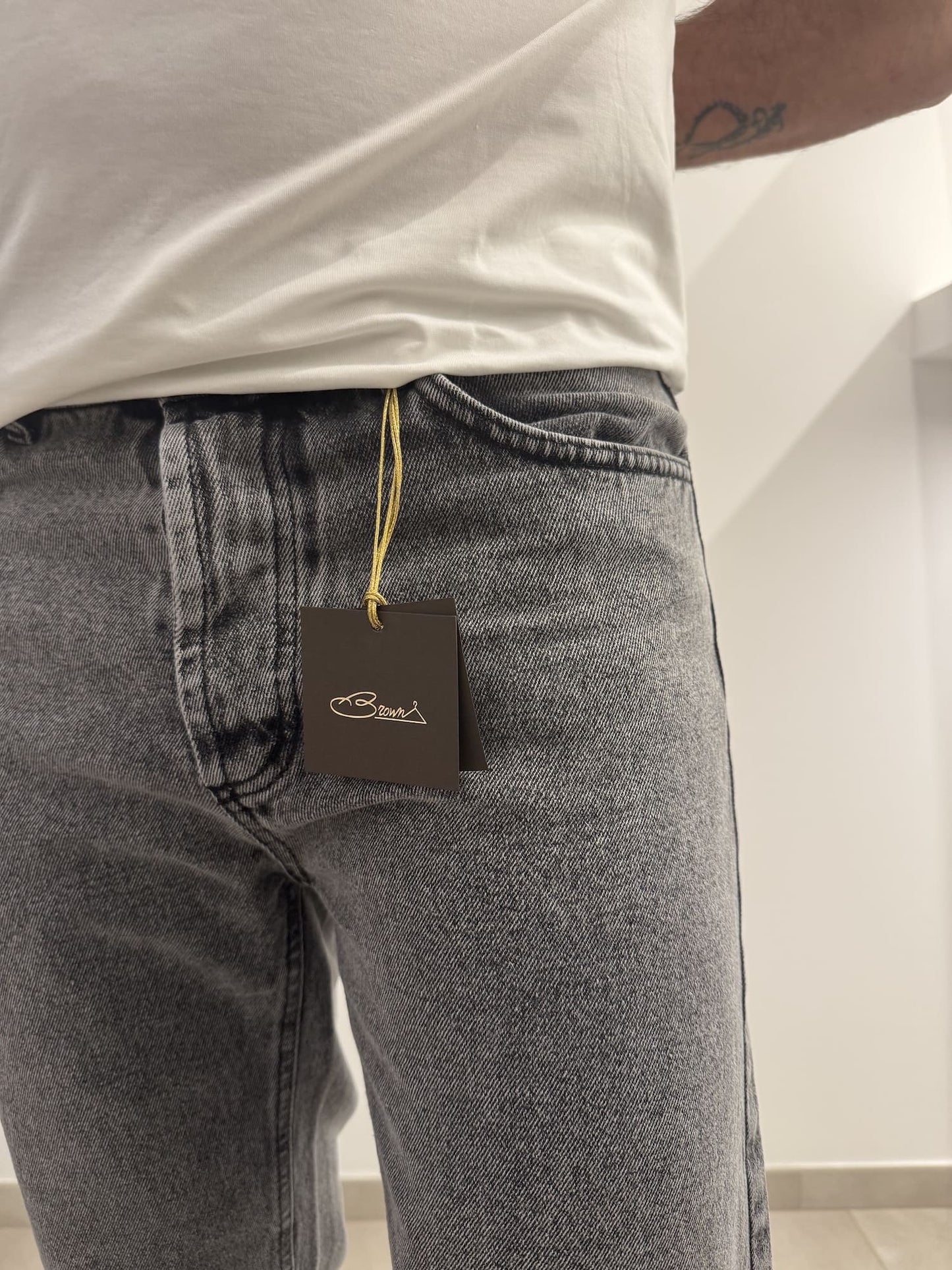 Jeans baggy grigio