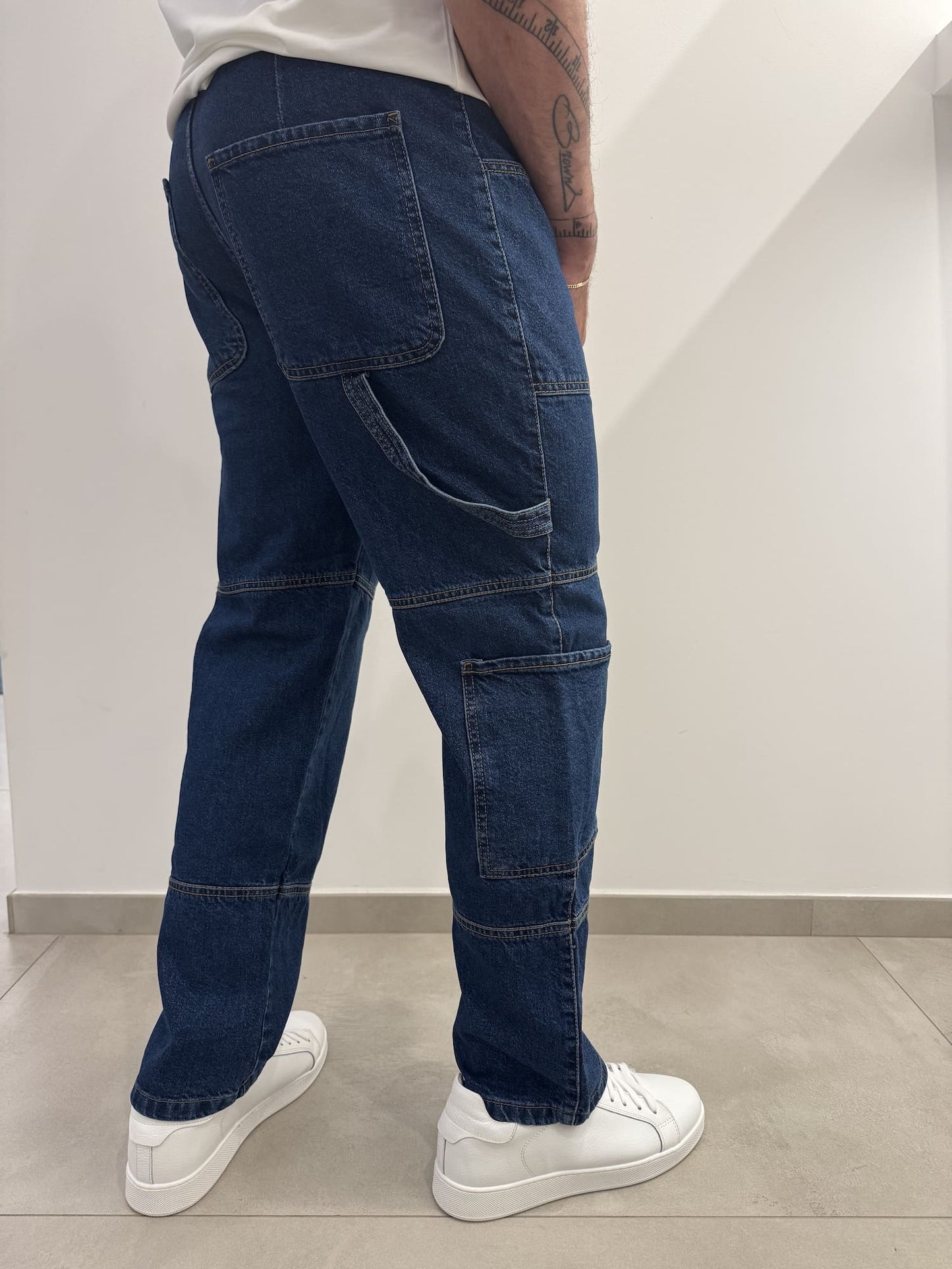 Jeans blu scuro carpenter
