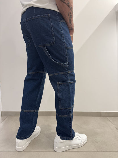 Jeans blu scuro carpenter