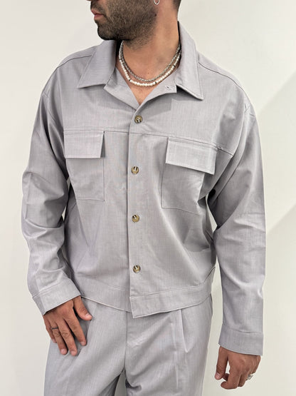 Coordinato baggy grigio