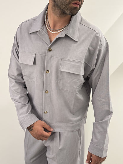 Coordinato baggy grigio