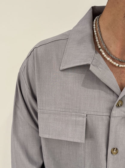 Coordinato baggy grigio