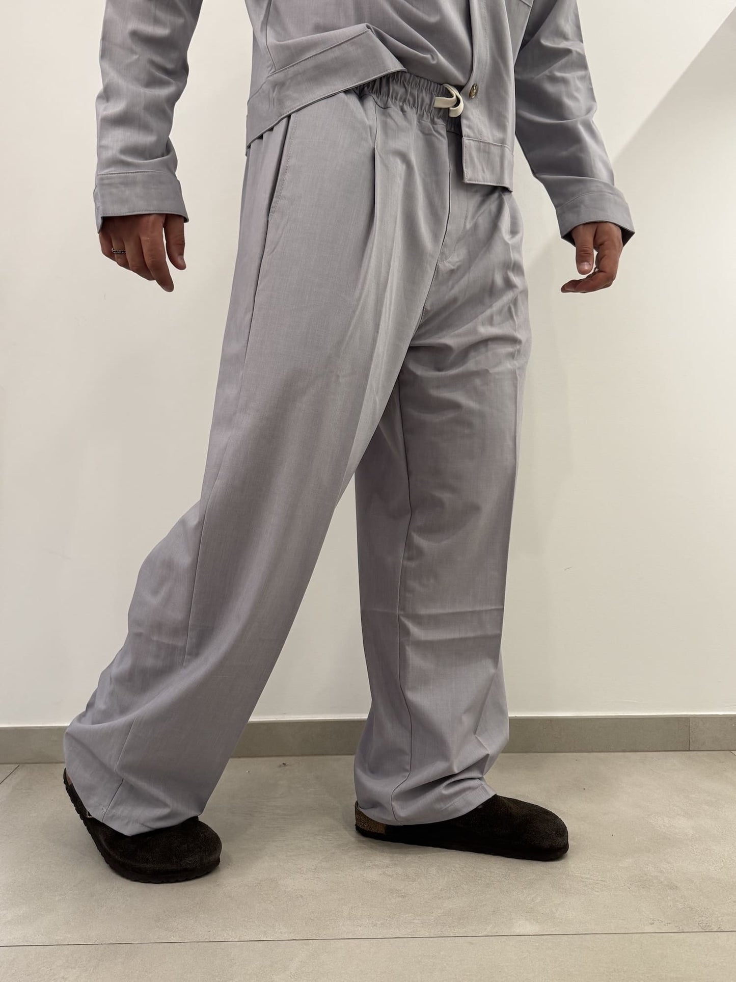 Coordinato baggy grigio