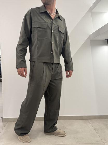 Coordinato baggy verde