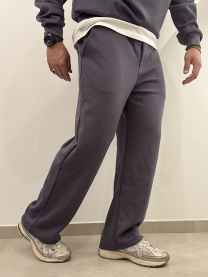 Tuta completa mezza zip grigio ferro