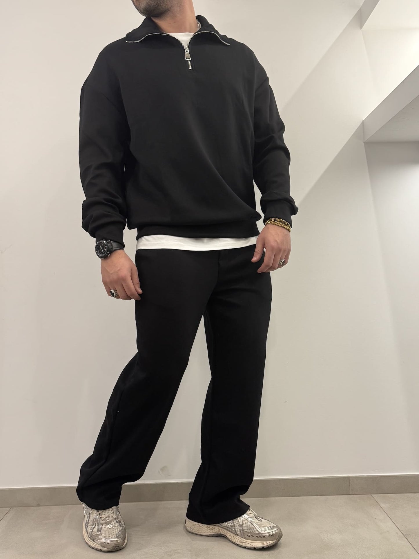 Tuta completa mezza zip