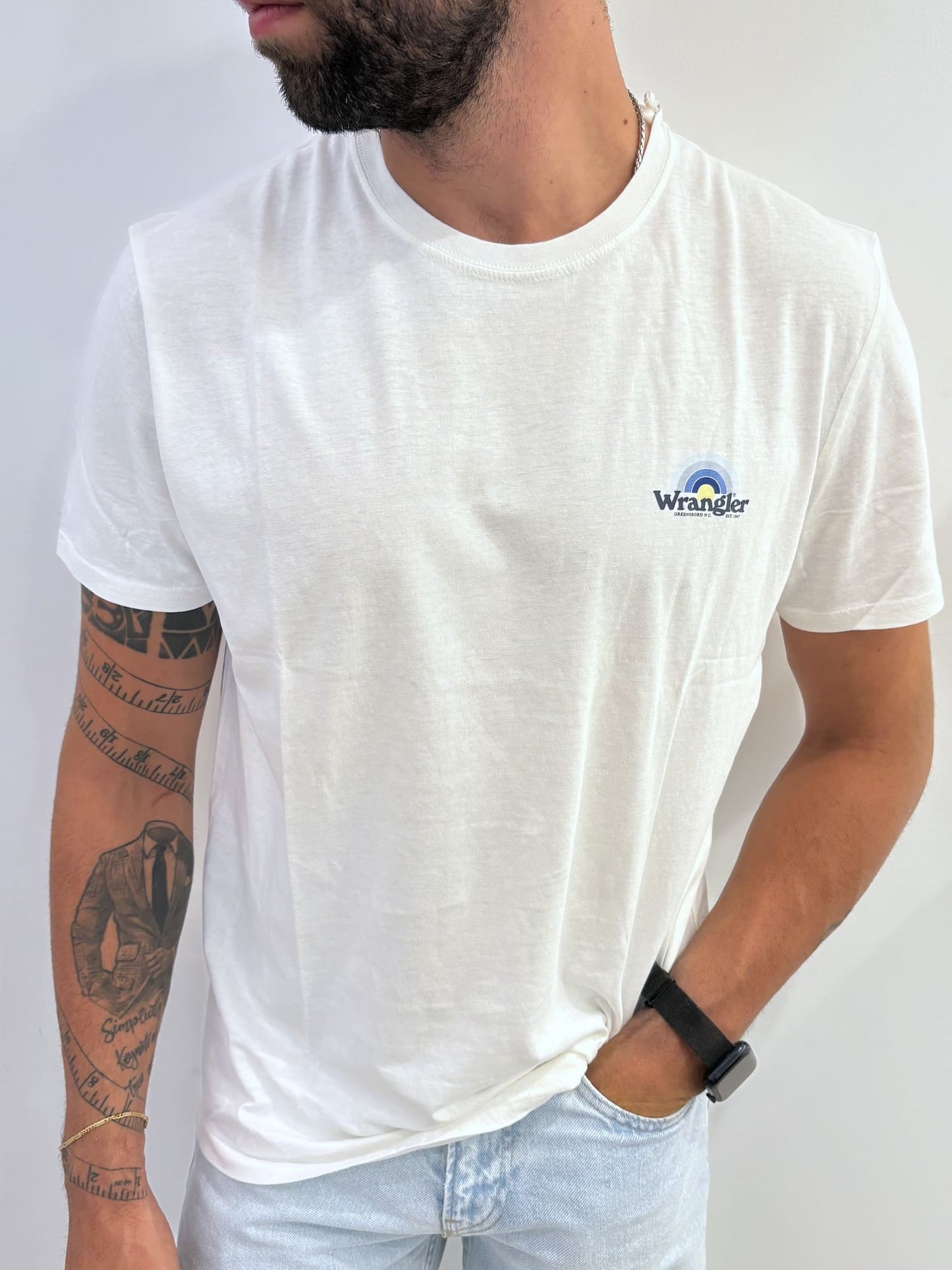 T-shirt Wrangler con logo sul petto