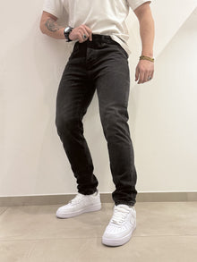 Jeans nero slavato