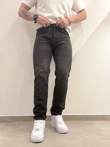 Jeans nero slavato
