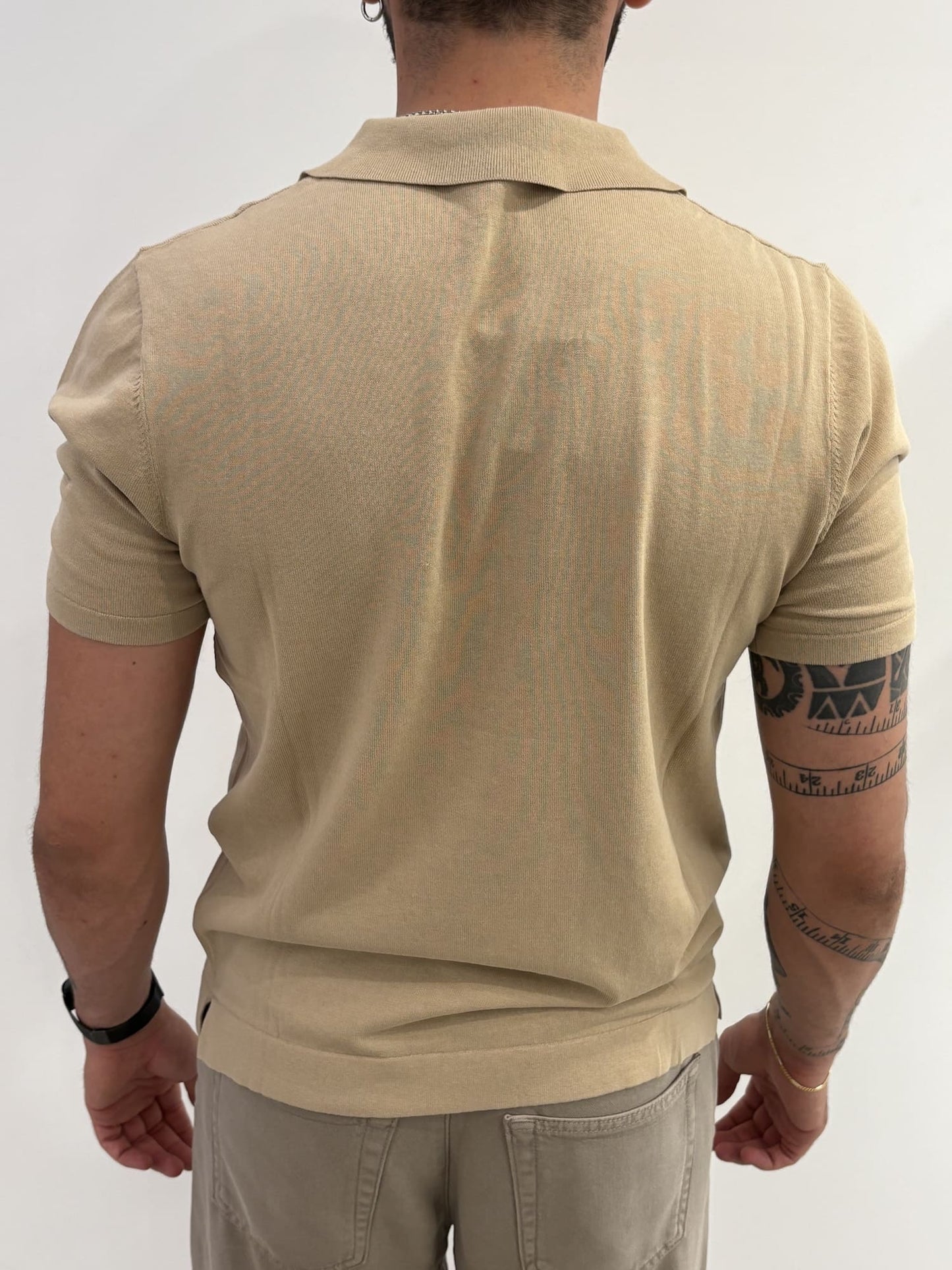 Polo in filo con mezza zip fine quality