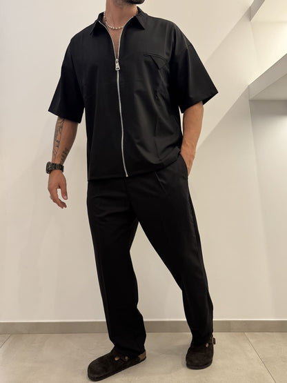 Coordinato camicia con zip